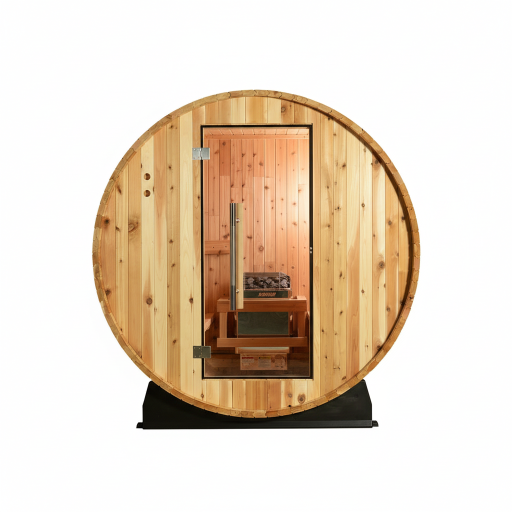 2-Person Outdoor Barrel Sauna