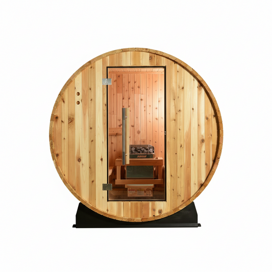 2-Person Outdoor Barrel Sauna