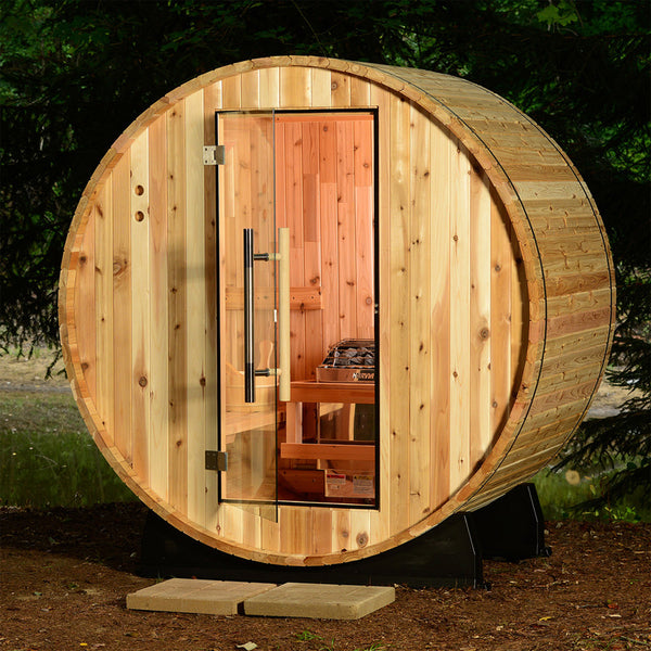 2-Person Outdoor Barrel Sauna
